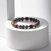 Natural Sesame Jasper Beaded Stretch Bracelet for Women or Men BJEW-JB07732-05-2