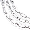 304 Stainless Steel Figaro Chains CHS-P007-16P-2