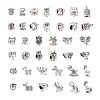 Kissitty 38pcs 19 style Tibetan Style Alloy European Beads FIND-KS0001-21-11