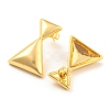 Rack Plating Brass Triangle Stud Earrings EJEW-A028-44G-2