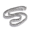 304 Stainless Steel Box Chains Necklaces NJEW-F242-17P-2