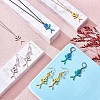 15Pcs Human Shape Charm Pendant Rainbow Stainless Steel Charm Mixed Colorful for Jewelry Necklace Earring Making Crafts JX477A-3