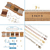 Craftdady DIY Curb Chain Necklace Making Kits KK-CD0001-07-9