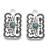 Synthetic Turquoise Pendants FIND-TADZ0001-13AS-3