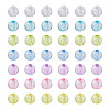 Cheriswelry 560Pcs 7 Colors Transparent Acrylic Beads MACR-CW0001-10-14