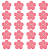 Gorgecraft 20Pcs 3D Flower Polyester Lace Computerized Embroidery Ornament Accessories DIY-GF0006-05A-1