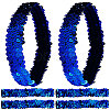 Gorgecraft 12Pcs Yarn & Rubber Elastic Headbands OHAR-GF0001-10B-1