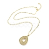 Brass Pendant Necklaces NJEW-B101-04G-03-2