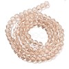 Faceted(32 Facets) Round Glass Beads Strands X-EGLA-J042-4mm-21-4