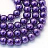 Baking Painted Glass Pearl Bead Strands X-HY-Q003-3mm-76-1