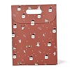 Christmas Themed Pattern Rectangle Kraft Paper Flip Bags CARB-L008-02L-01-2