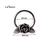 304 Stainless Steel Rose Flower Hoop Nose Rings WG137BA-03-1