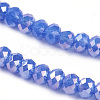 Electroplate Glass Beads Strands EGLA-R048-2mm-M2-3