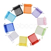 20Pcs 10 Colors Rectangle Organza Drawstring Bags CON-YW0001-31C-2