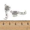 Measuring Tape Tibetan Style Zinc Alloy Pendants X-TIBEP-R334-184AS-RS-3