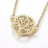304 Stainless Steel Pendant Necklaces NJEW-L146-04-3