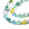 Electroplate Glass Beads Strands EGLA-N002-09B-3