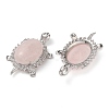 Natural Rose Quartz Pendants G-A095-04P-02-2