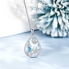 Ocean Theme Alloy Rhinestone Pendant Necklaces PW-WG91F25-01-2