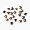Electroplated Non-magnetic Synthetic Hematite Beads Strands G-P408-J-2