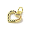 Real 18K Gold Plated Brass Pave Cubic Zirconia Pendants KK-M283-08B-02-2