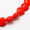 Heart Synthetic Turquoise Beads Strands TURQ-I019-12mm-M-2