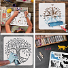 PET Hollow Out Drawing Painting Stencils DIY-WH0391-0498-4