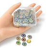 60Pcs 6 Colors Rhinestone Buttons RB-YW0001-08-4
