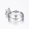 304 Stainless Steel Couple Rings RJEW-P057-15-9-4