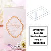 DICOSMETIC 120Pcs 2 Style Transparent Acrylic Blank Place Cards AJEW-DC0001-28-7