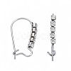 304 Stainless Steel Hoop Earrings Findings Kidney Ear Wires STAS-N092-138C-01-4