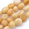 Natural Yellow Jade Beads Strands X-G-Q952-24-6x8-1