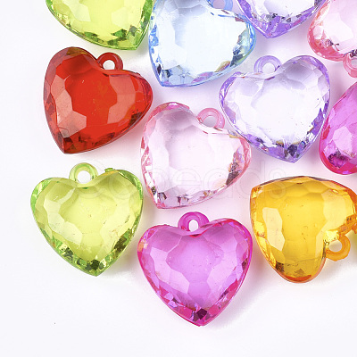 Transparent Acrylic Pendants TACR-S133-053-1