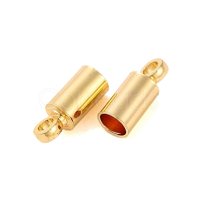 Rack Plating Brass Cord Ends KK-TAC0015-02KCG-1