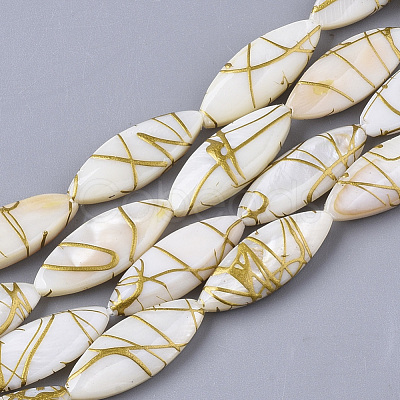 Drawbench Freshwater Shell Beads Strands X-SHEL-T014-008B-06-1