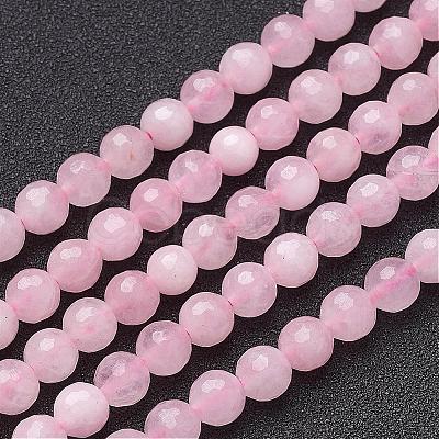 Natural Rose Quartz Beads Strands G-G099-F6mm-15-1