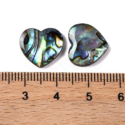 Natural Paua Shell Epoxy Resin Cabochons SSHEL-S279-01D-1