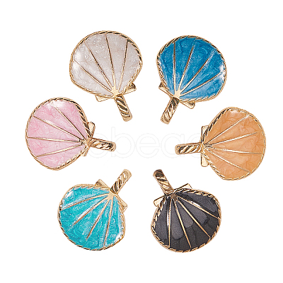 Alloy Enamel Pendants ENAM-CJ0001-34-1