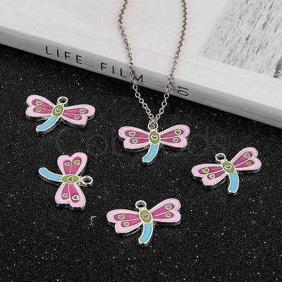 Alloy Enamel Pendants X-EA215Y-NF-1