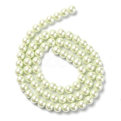 Eco-Friendly Dyed Glass Pearl Round Beads Strands HY-A002-6mm-RB005-1