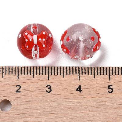 Handmade Glass Enamel Beads Strands LAMP-A001-A08-1