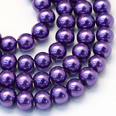 Baking Painted Glass Pearl Bead Strands X-HY-Q003-3mm-76-1