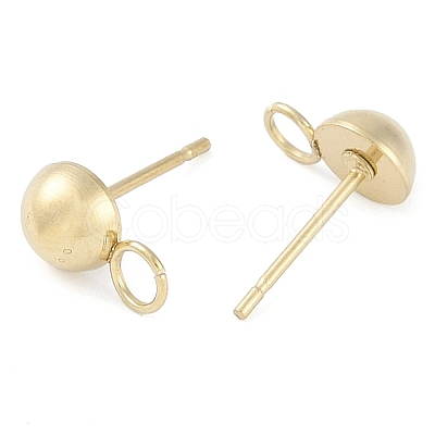 Ion Plating(IP) 304 Stainless Steel Stud Earring Findings STAS-P366-95A-G-1