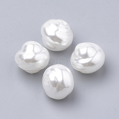 Eco-Friendly Plastic Imitation Pearl Beads MACR-T013-12-1