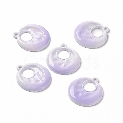 Gradient Spray Painted Alloy Pendants FIND-E026-01-1