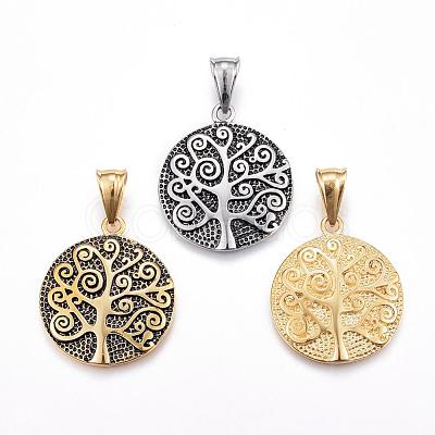 304 Stainless Steel Pendants STAS-H364-06-1