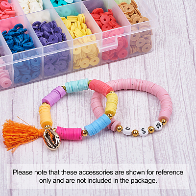 Handmade Polymer Clay Beads CLAY-TA0001-04-1