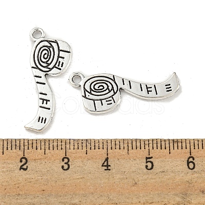 Measuring Tape Tibetan Style Zinc Alloy Pendants X-TIBEP-R334-184AS-RS-1