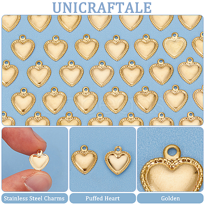 Unicraftale 304 Stainless Steel Charms STAS-UN0007-26G-1