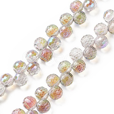 Transparent Glass Beads Strands GLAA-G096-01B-1